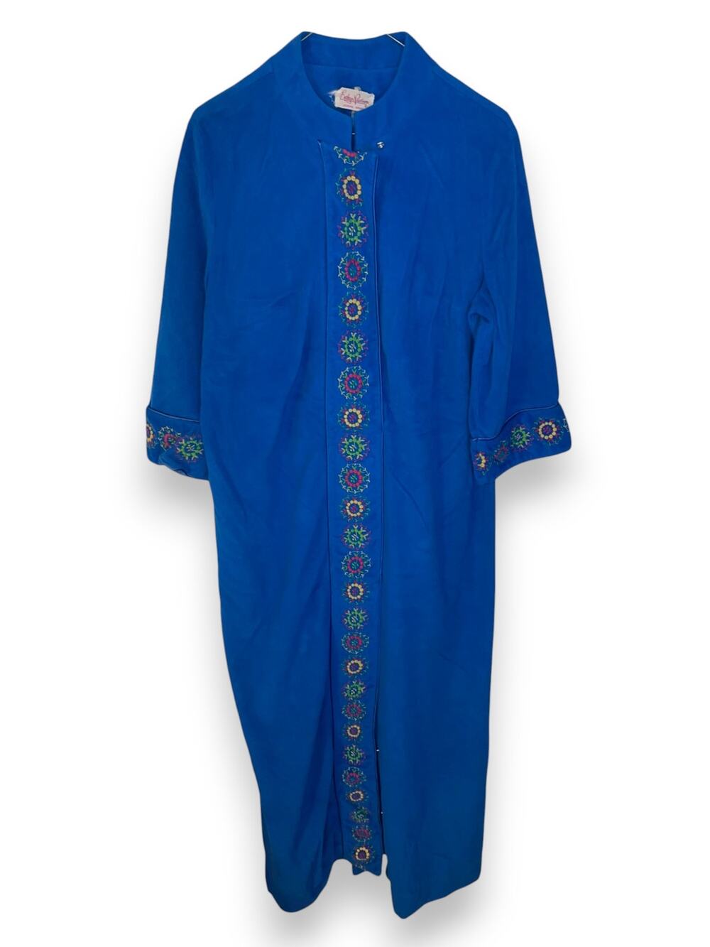 Vintage Evelyn Pearson blue robe | check measurements | 1960s/1970s | EUC